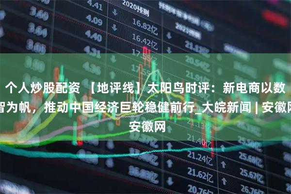 个人炒股配资 【地评线】太阳鸟时评：新电商以数智为帆，推动中国经济巨轮稳健前行_大皖新闻 | 安徽网